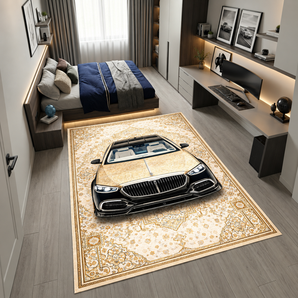 Mercedes-Maybach S-Class Mansory – Retro Persian Style Floor Rug | Exclusive Automotive Design