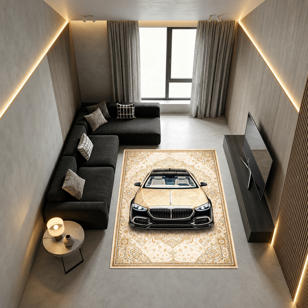 Mercedes-Maybach S-Class Mansory – Retro Persian Style Floor Rug | Exclusive Automotive Design