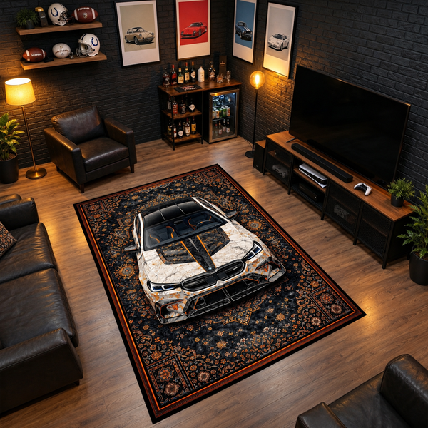 BMW M5 Mansory – Retro Persian Style Floor Rug | Exclusive Automotive Design