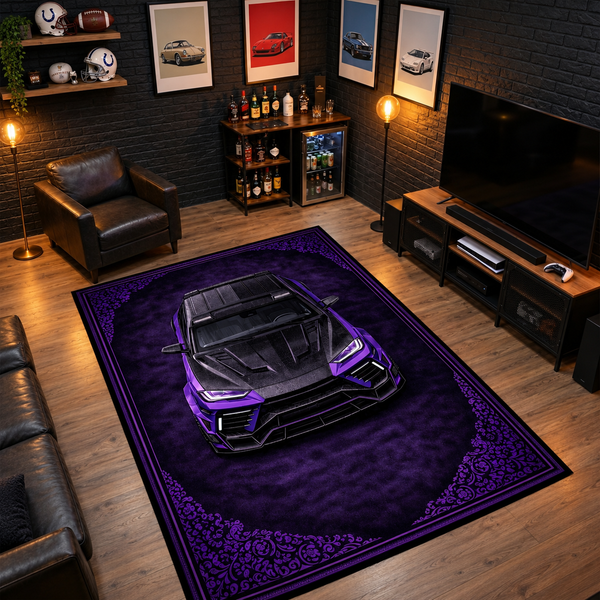 Lamborghini Urus Mansory – Retro Persian Style Floor Rug | Exclusive Automotive Design
