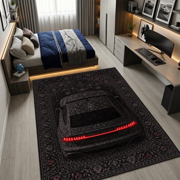 Audi RS7 Car Rug – Retro Persian Style Floor Rug | Exclusive Automotive Design