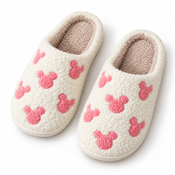 Cozy Cartoon Plush Slippers