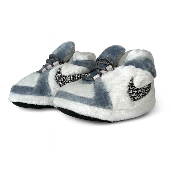 'Couture Grey' Sneaker Slippers