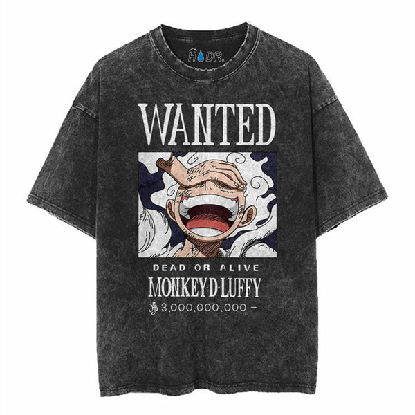 "LUFFY WANTED" VINTAGE OVERSIZED TEE