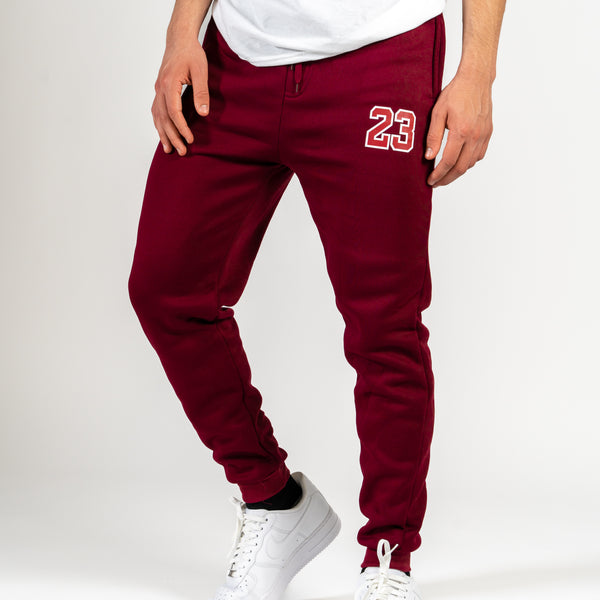 Essential "23" Joggers | Wine Red