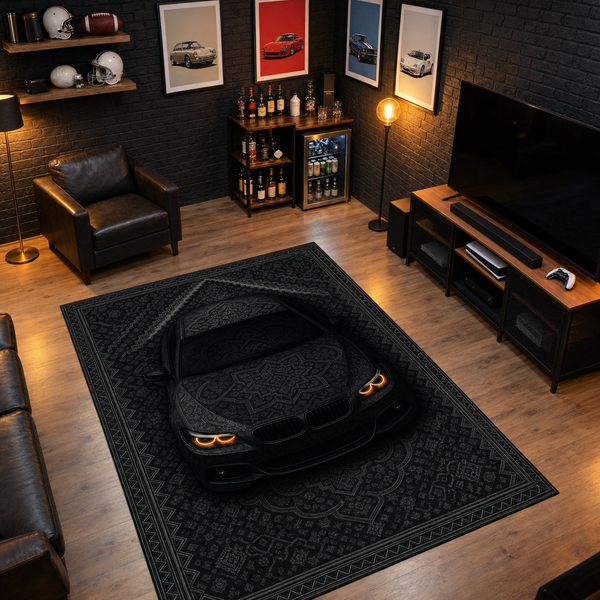 BMW M5 E60 Car Rug – Retro Persian Style Floor Rug | Exclusive Automotive Design