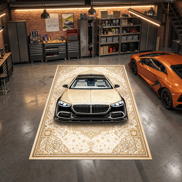 Mercedes-Maybach S-Class Mansory – Retro Persian Style Floor Rug | Exclusive Automotive Design