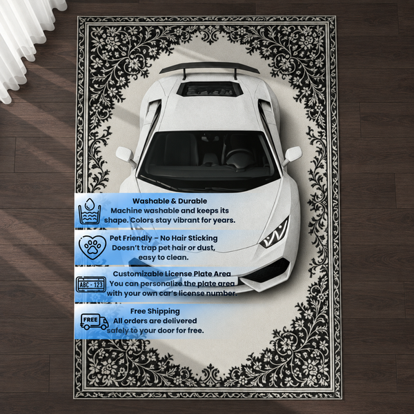 Rolls Royce Cullinan Mansory – Retro Persian Style Floor Rug | Exclusive Automotive Design