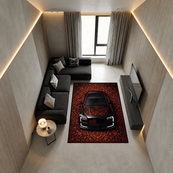 Rolls Royce Cullinan Mansory – Retro Persian Style Floor Rug | Exclusive Automotive Design