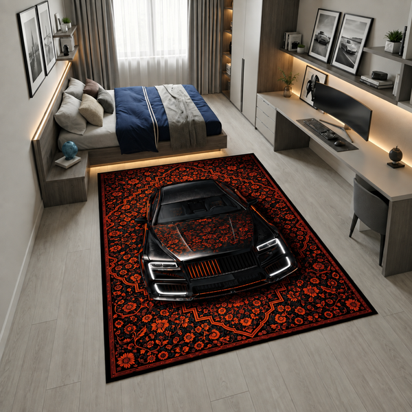 Rolls Royce Cullinan Mansory – Retro Persian Style Floor Rug | Exclusive Automotive Design