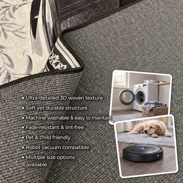Volkswagen Golf GTI Car Rug – Retro Persian Style Floor Rug | Exclusive Automotive Design