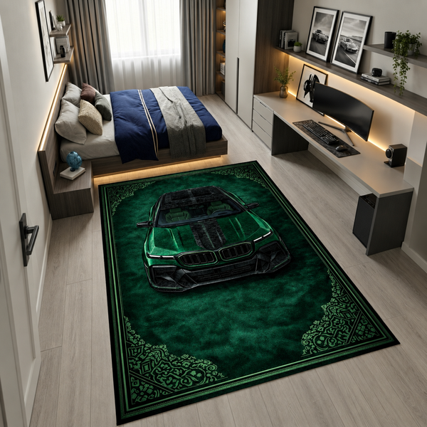 BMW XM Mansory – Retro Persian Style Floor Rug | Exclusive Automotive Design