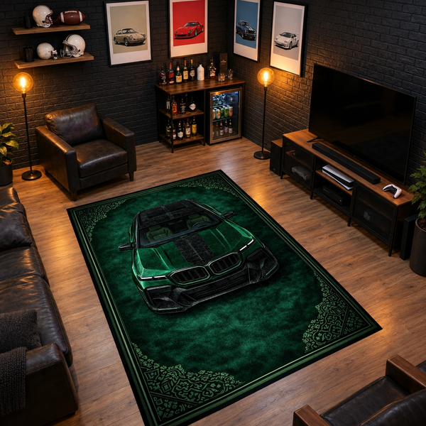BMW XM Mansory – Retro Persian Style Floor Rug | Exclusive Automotive Design