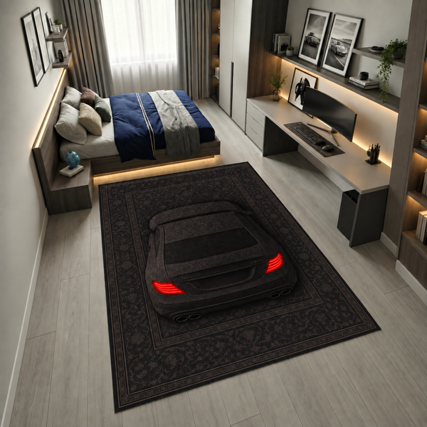 Mercedes CL 63 AMG Car Rug – Retro Persian Style Floor Rug | Exclusive Automotive Design