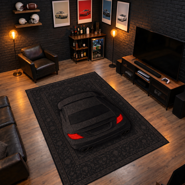 Mercedes CL 63 AMG Car Rug – Retro Persian Style Floor Rug | Exclusive Automotive Design