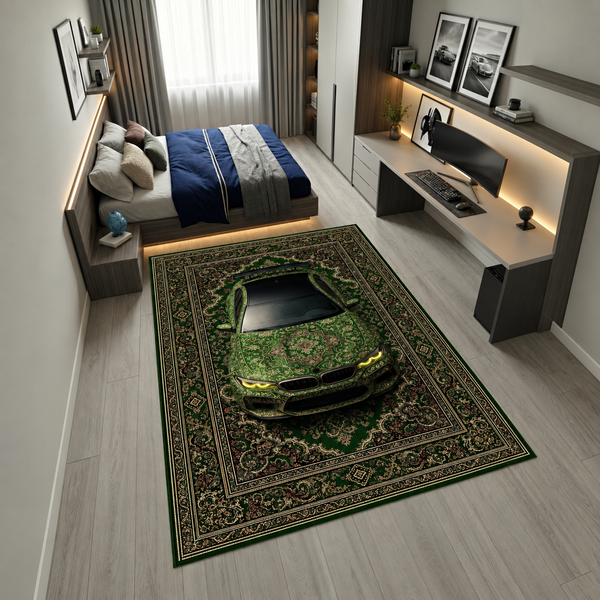 BMW M5 Car Rug – Retro Persian Style Floor Rug | Exclusive Automotive Design