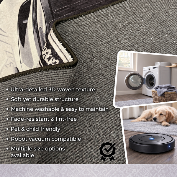 Mercedes CLS 63 S AMG Car Rug – Retro Persian Style Floor Rug | Exclusive Automotive Design