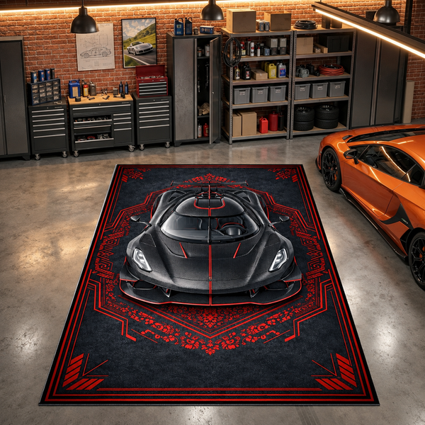 Koenigsegg Jesko Mansory – Modern Style Floor Rug | Exclusive Automotive Design