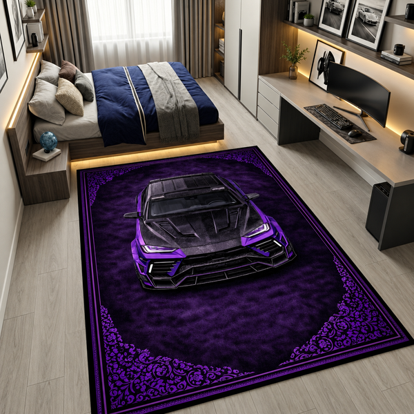 Lamborghini Urus Mansory – Retro Persian Style Floor Rug | Exclusive Automotive Design