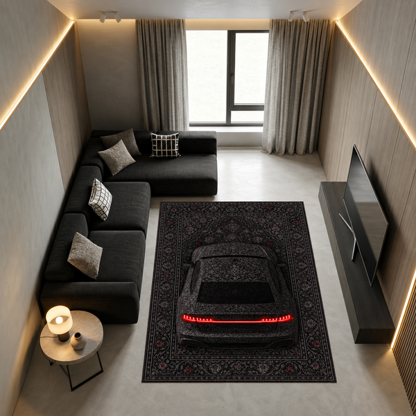 Audi RS7 Car Rug – Retro Persian Style Floor Rug | Exclusive Automotive Design