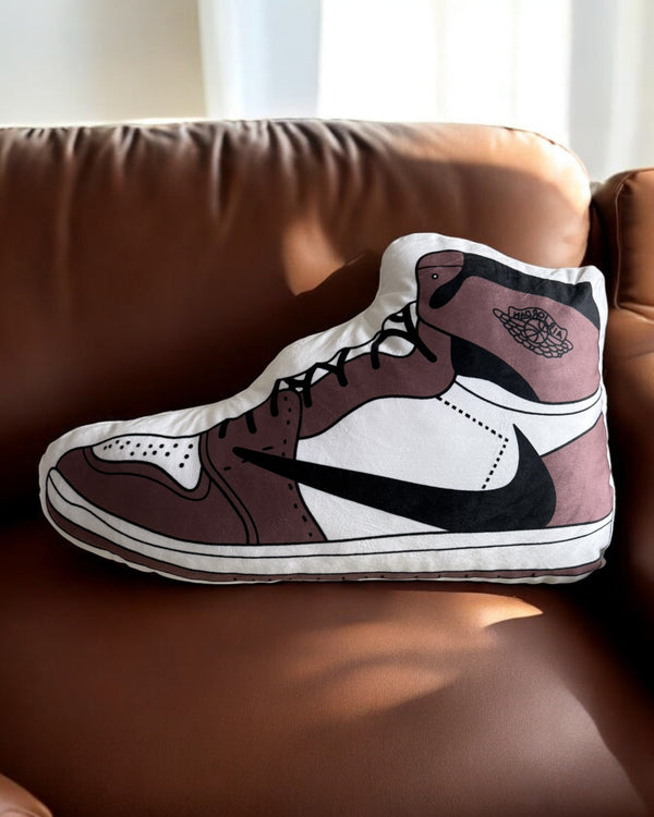 "RETRO 1" REVERSE MOCHA PILLOW