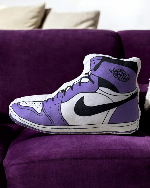 "RETRO 1" COURT PURPLE PILLOW