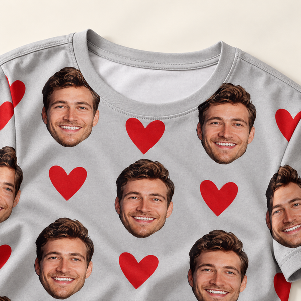 Custom Face & Heart Tee