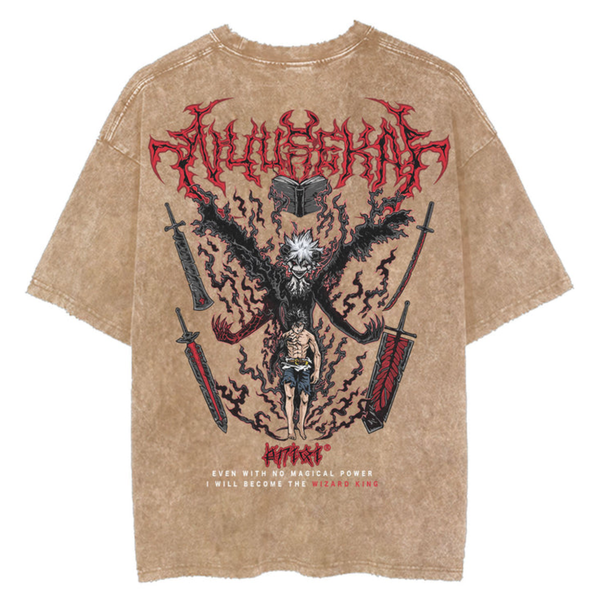 "ASTA DEMON" 2-SIDED VINTAGE OVERSIZED TEE