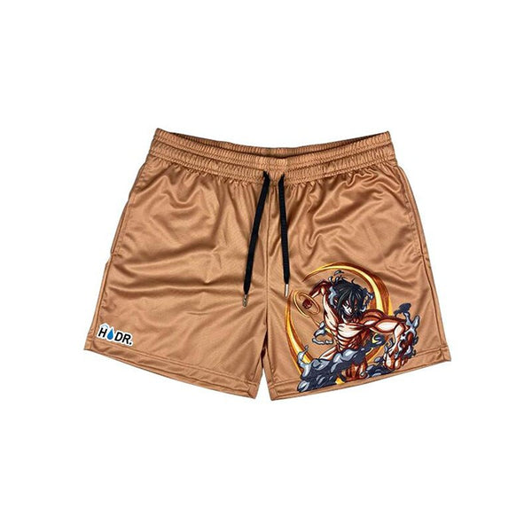 "Attack Titan" Brown Shorts