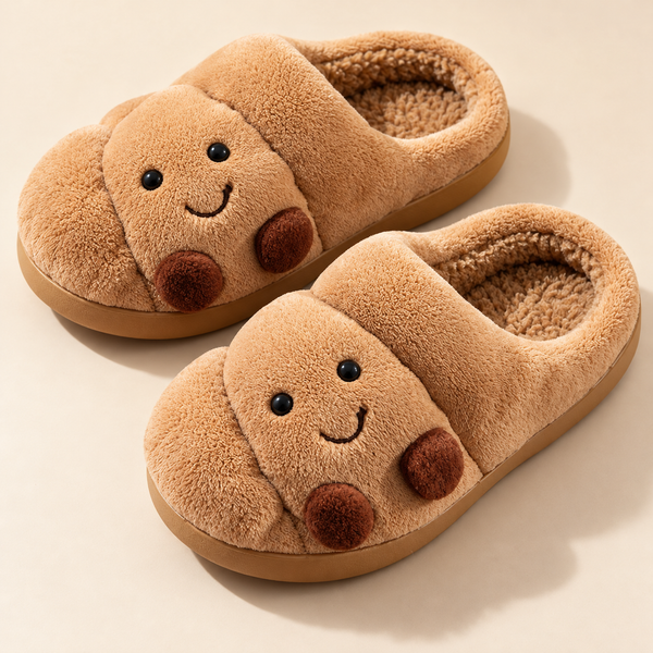 Cozy Croissant Slippers
