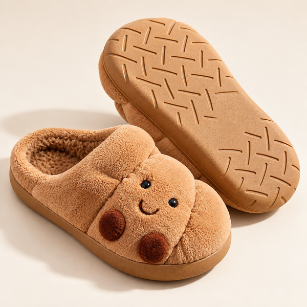 Cozy Croissant Slippers