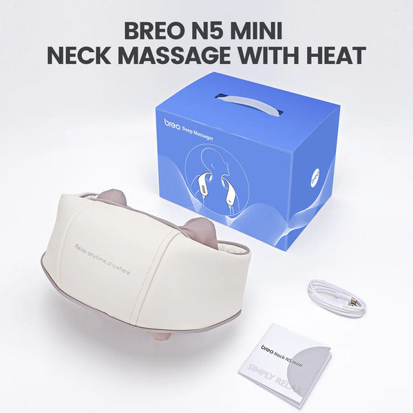 Breo N5 Mini Shiatsu Massagers For Neck And Shoulder With Heat
