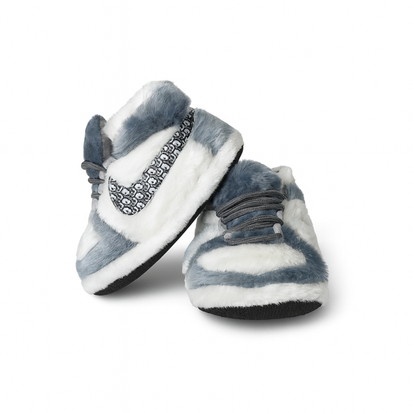 'Couture Grey' Sneaker Slippers