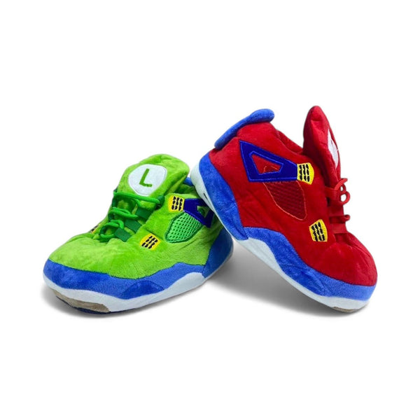 'Super Bros' Kids Sneaker Slippers